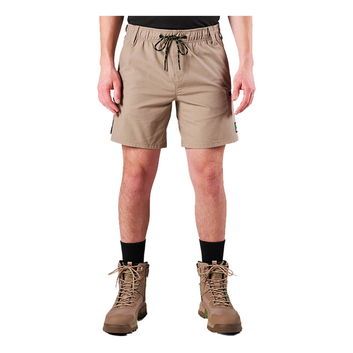 FXD WS7 Elastic Waist Utility Short Khaki View 1