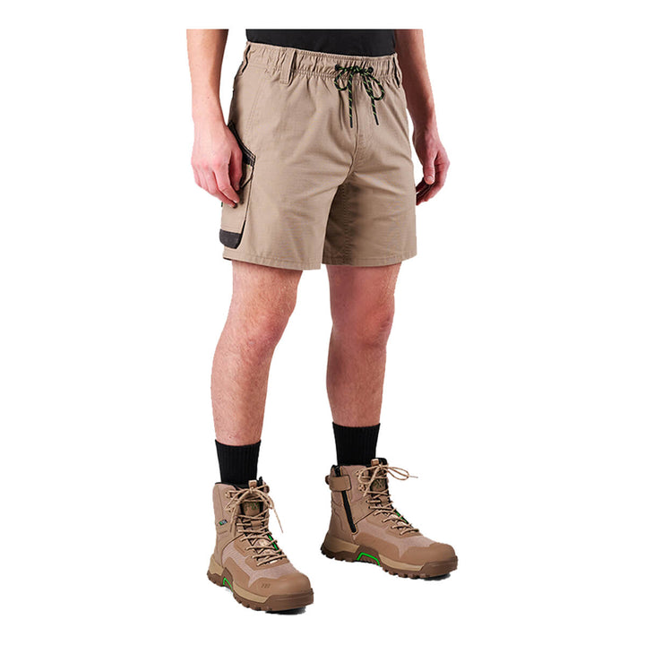 FXD WS7 Elastic Waist Utility Short Khaki View 2