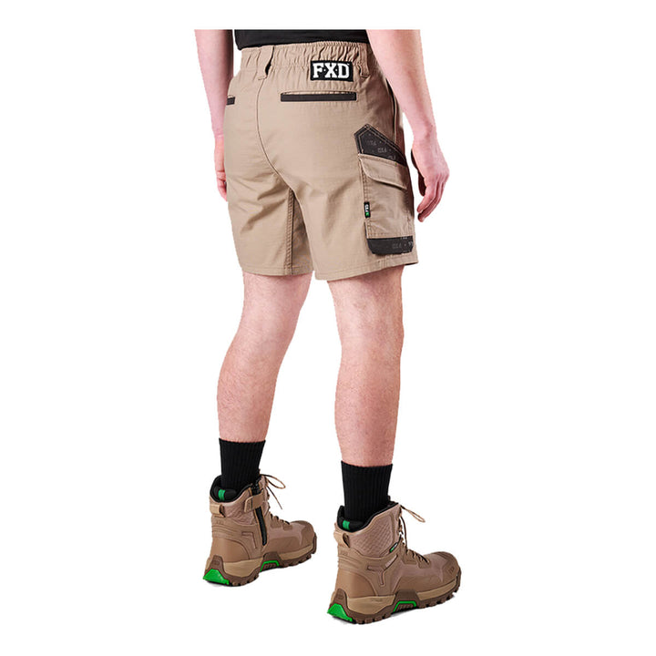 FXD WS7 Elastic Waist Utility Short Khaki View 3