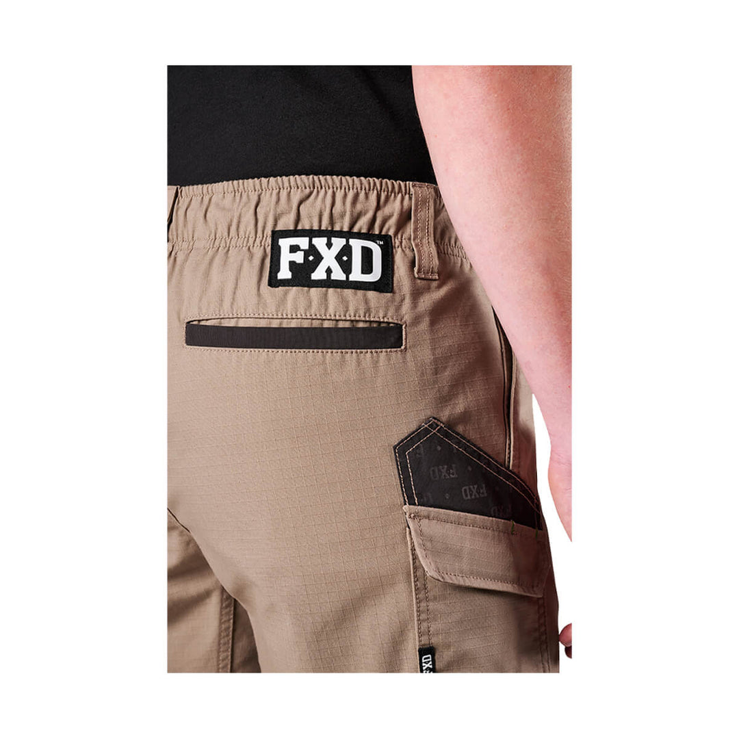 FXD WS7 Elastic Waist Utility Short Khaki View 7