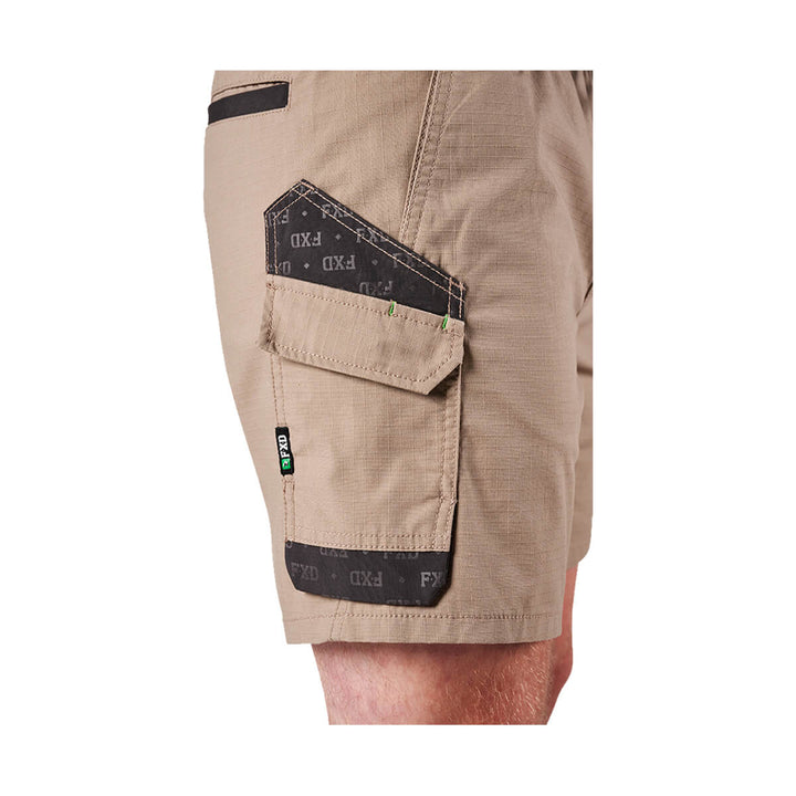 FXD WS7 Elastic Waist Utility Short Khaki View 8