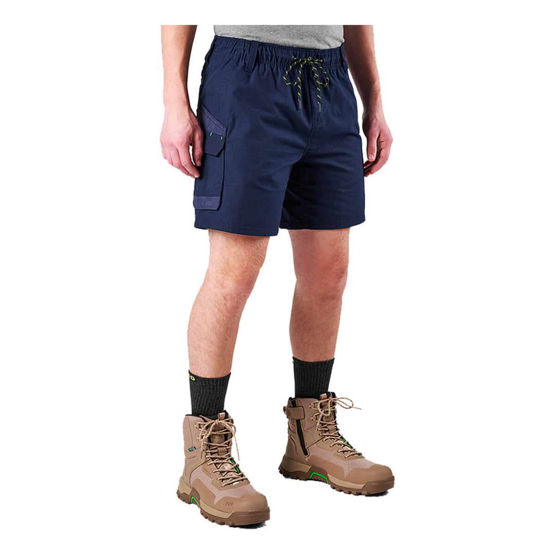 FXD WS7 Elastic Waist Utility Short Navy View 2