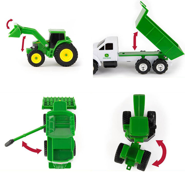 John Deere 4 Piece Vehicle Carded Set