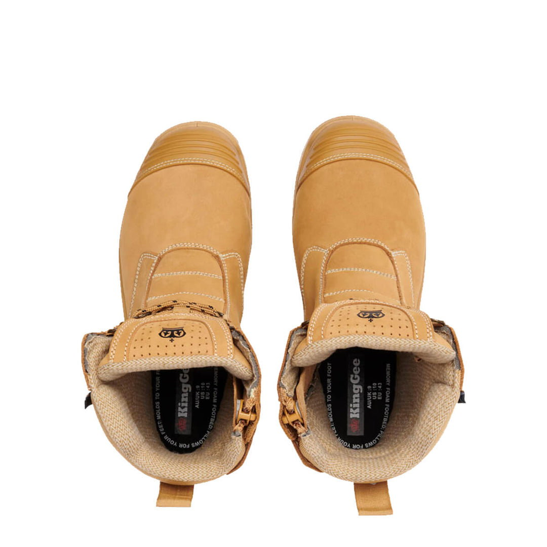 King Gee K28007 Bennu Pro 9 Work Boot Wheat Top View