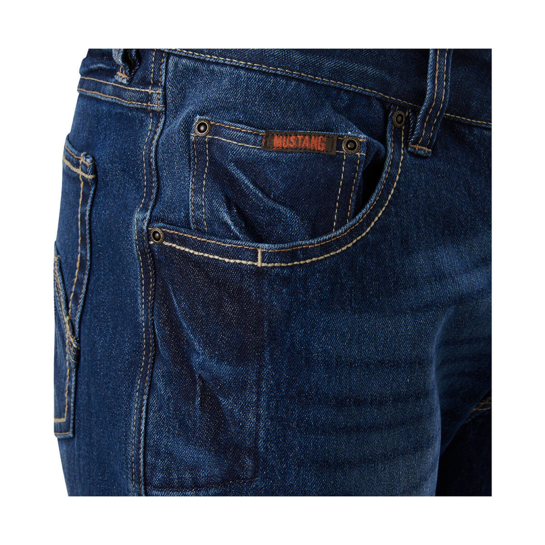 Mustang Signature Y03058 Mens Jeans Pocket Logo