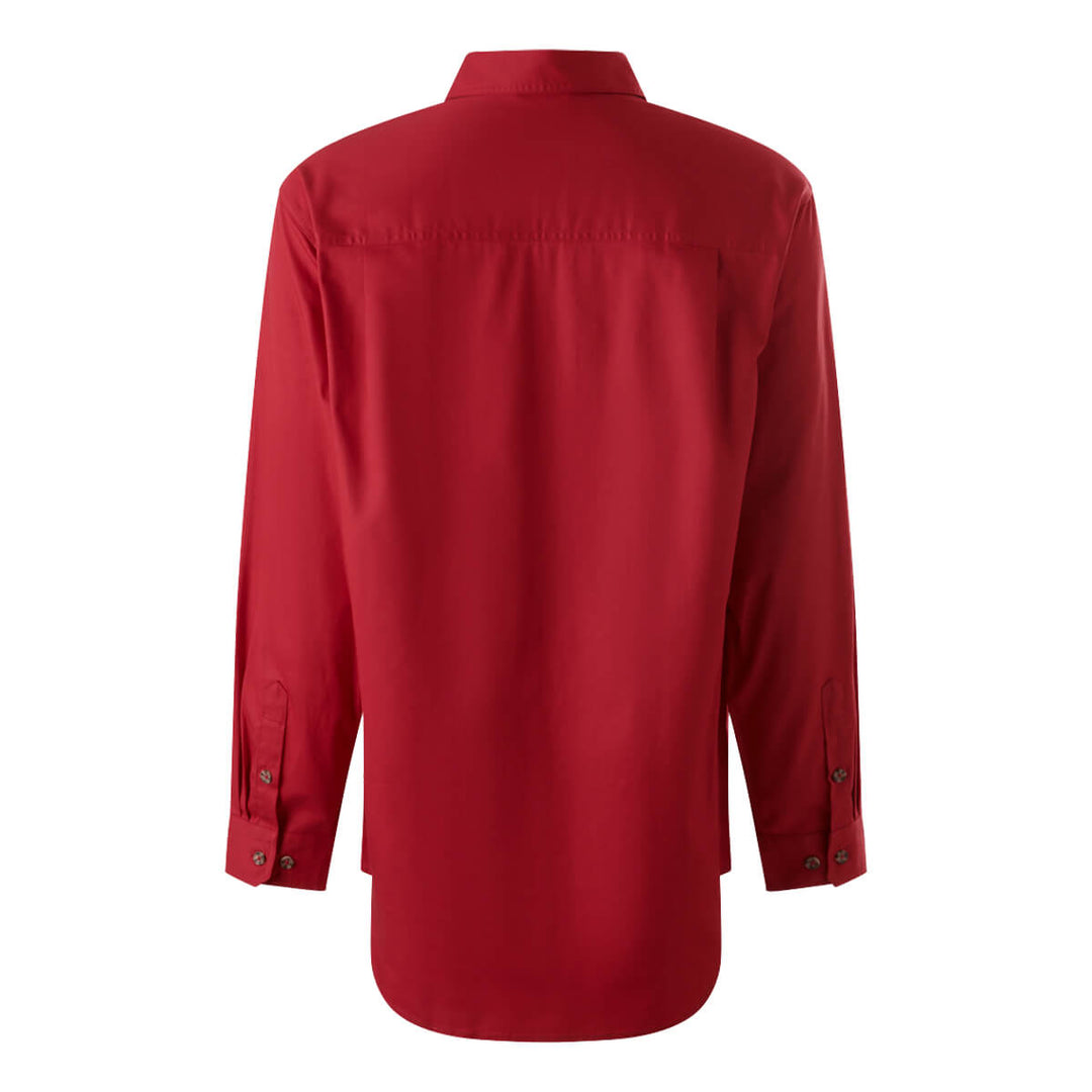 Mustang Signature Y04004 Mens Closed Front Shirt Red Back