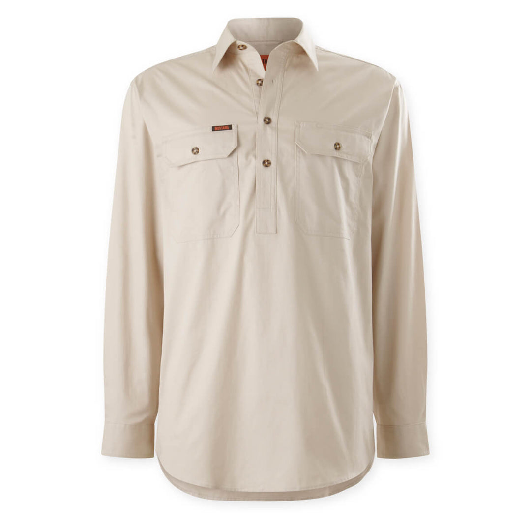 Mustang Signature Y04004 Mens Closed Front Shirt Pebble