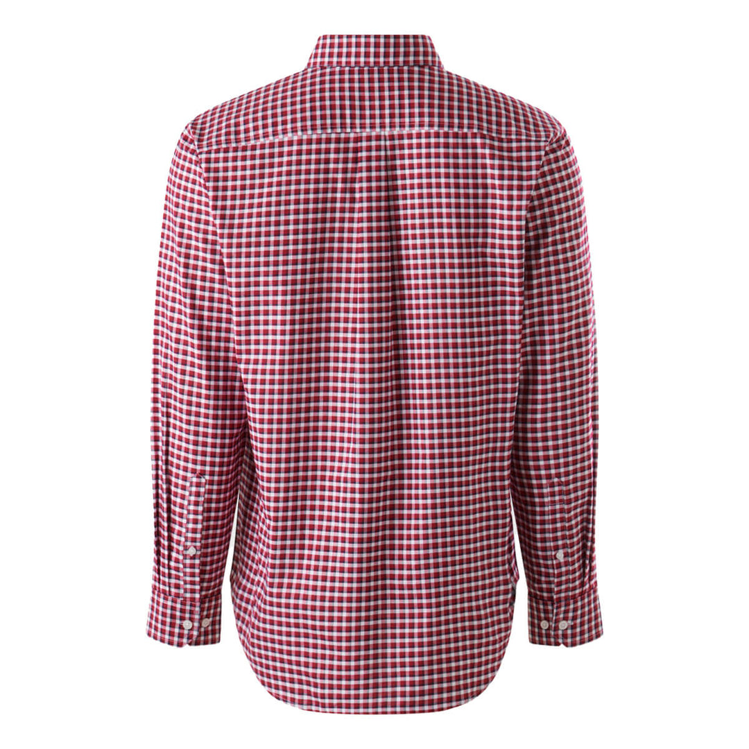 Mustang Signature Y04005 Mens Formal Check Shirt Red Check Back