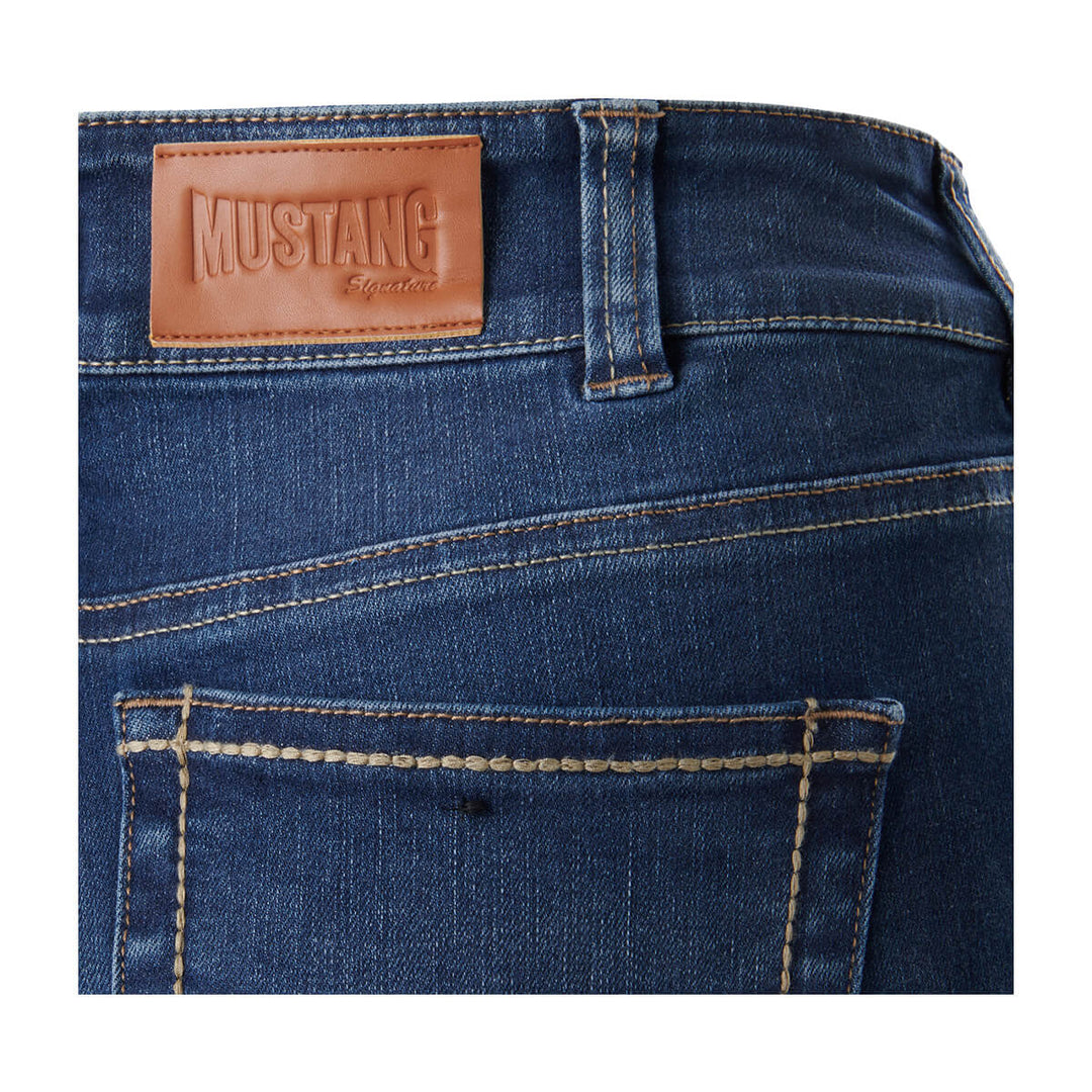 Mustang Signature Y08107 Womens Bootcut Jeans Back Logo