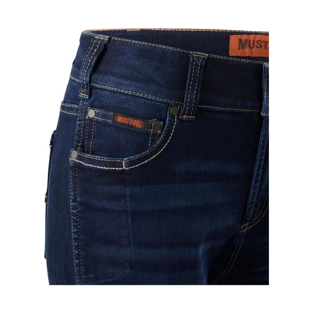 Mustang Signature Y08108 Womens Regular Jeans Front Pocket Logo