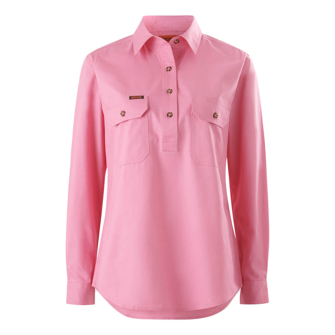 Mustang Signature Y08399 Womens Closed Front Shirt Blush