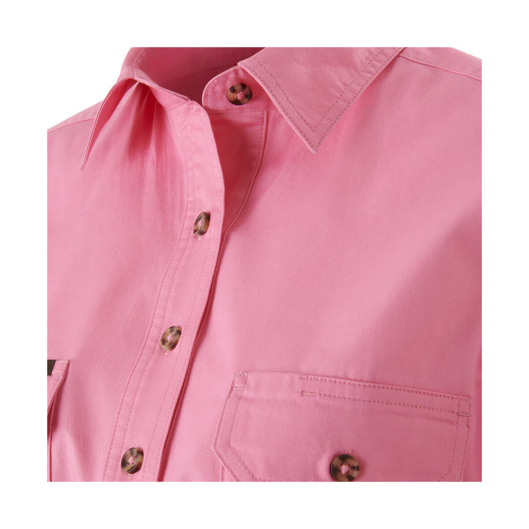 Mustang Signature Y08399 Womens Closed Front Shirt Blush Collar