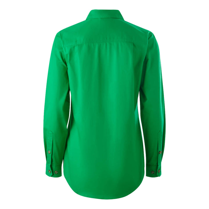 Mustang Signature Y08399 Womens Closed Front Shirt Green Back