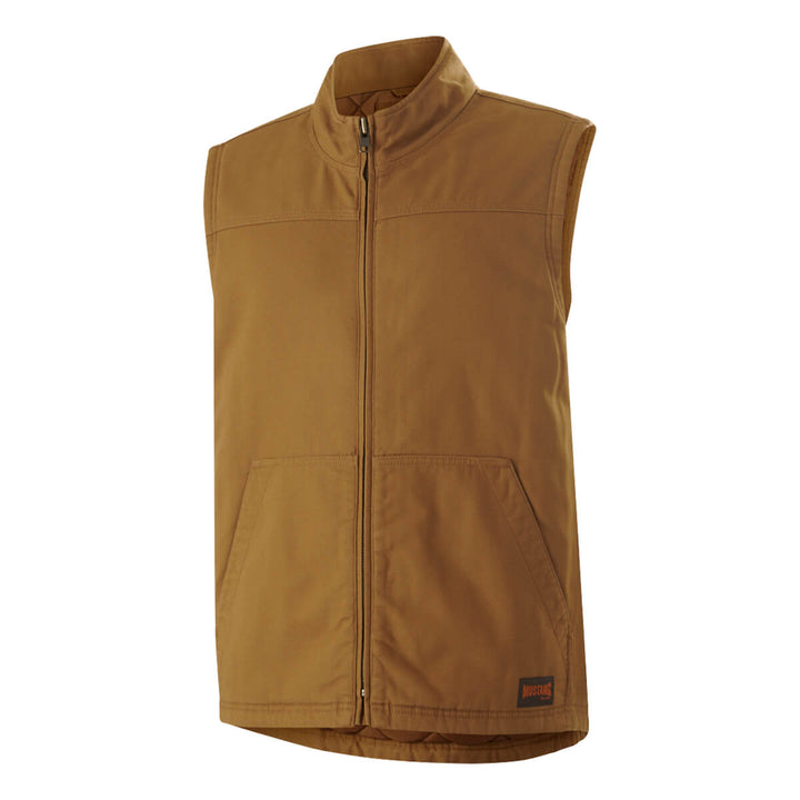 Mustang Signature Y21485 Outback Canvas Vest Dark Tan LHS