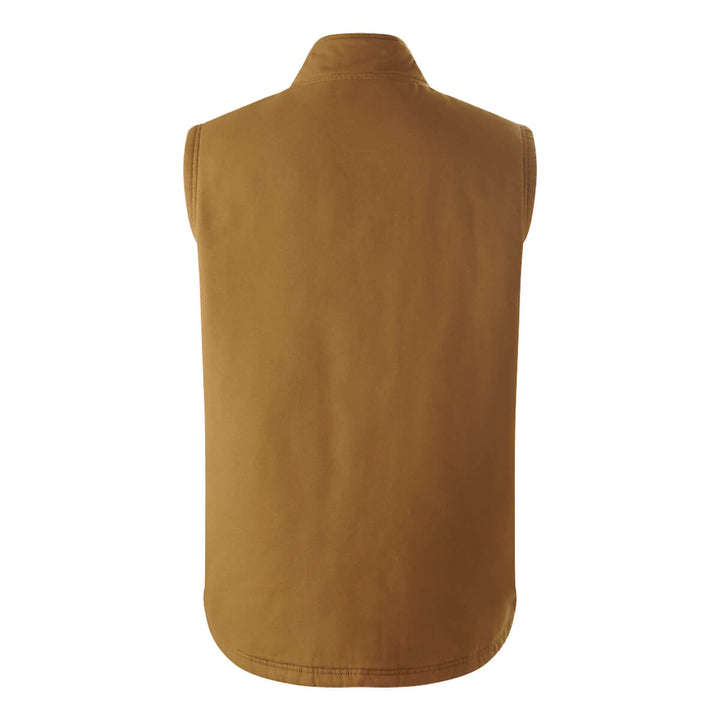 Mustang Signature Y21485 Outback Canvas Vest Dark Tan Back