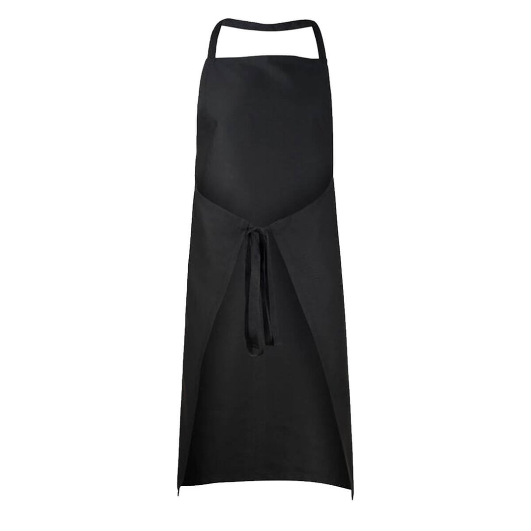 ChefsCraft CA001 Full Bib Apron No Pocket Black Back