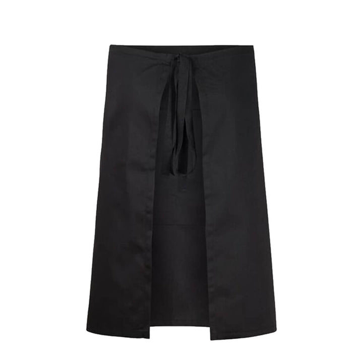 ChefsCraft CA018 Half Apron with Pocket Black Back