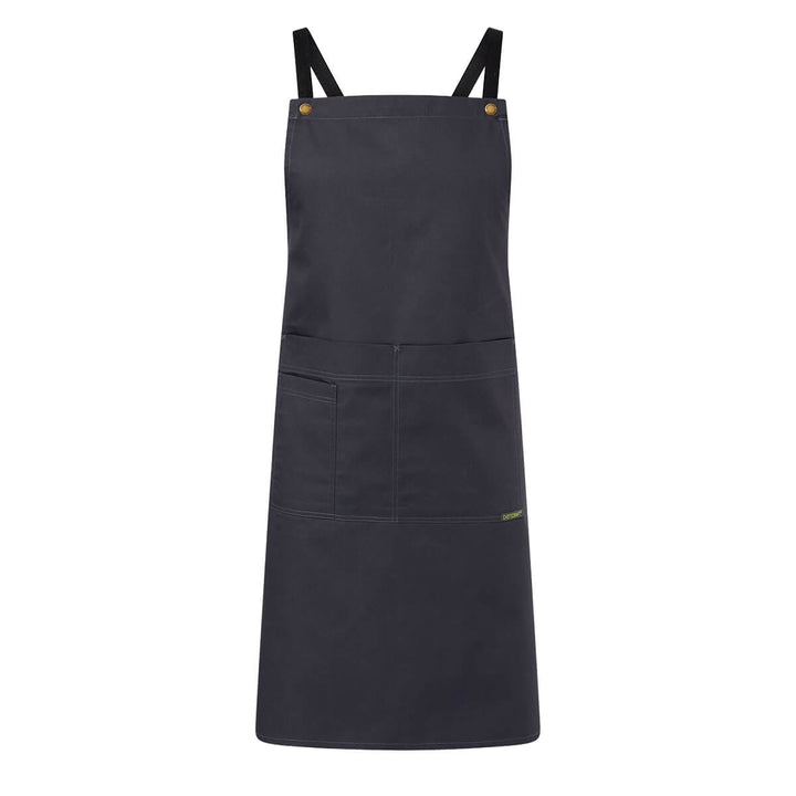 ChefsCraft CA031 Full Bib Apron With Pockets Charcoal Front