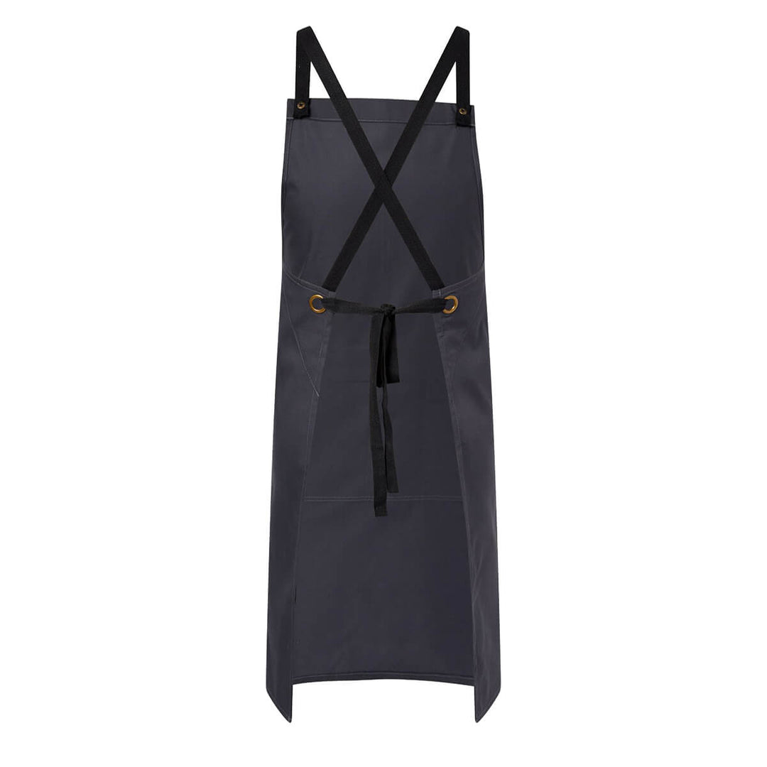 ChefsCraft CA031 Full Bib Apron With Pockets Charcoal Back