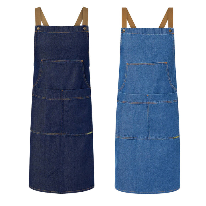 ChefsCraft CA033 Denim Bib Apron With Pouch