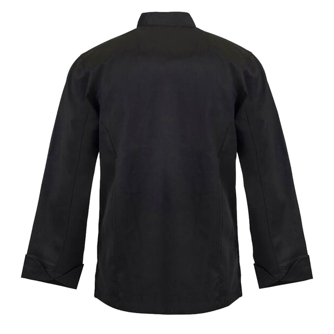 ChefsCraft CJ048 Chef Jacket - 155gsm Long Sleeve Black Back