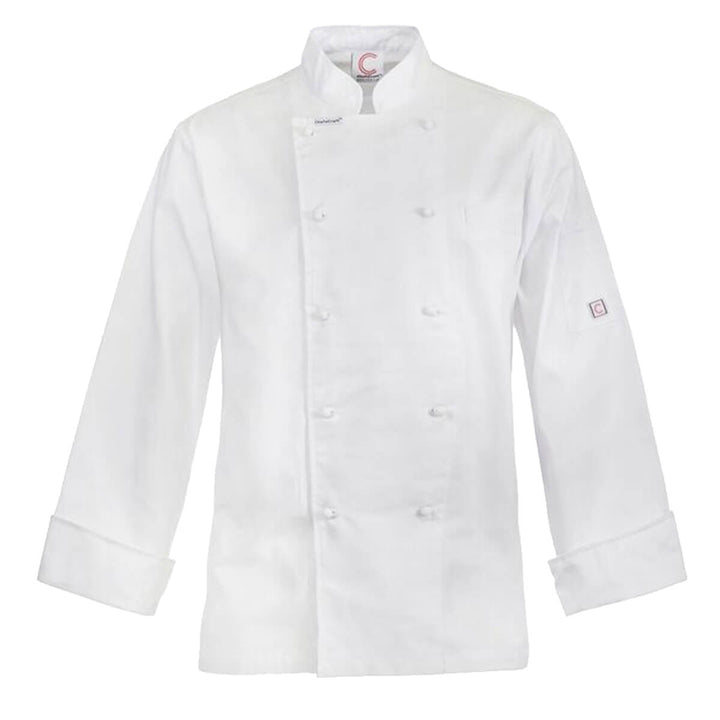 ChefsCraft CJ048 Chef Jacket - 155gsm Long Sleeve White Front