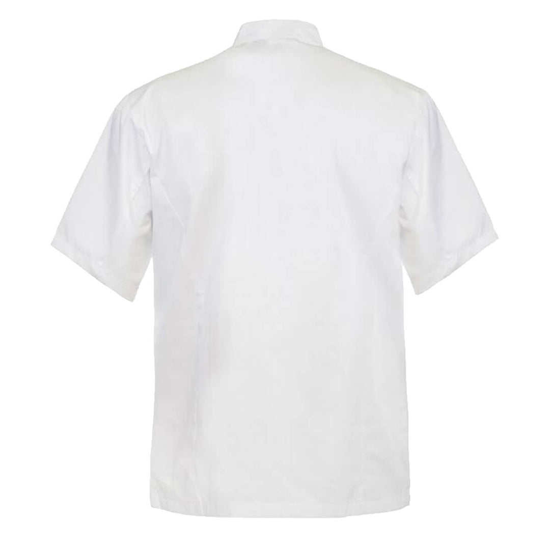 ChefsCraft CJ049 Chef Jacket - 155gsm Short Sleeve White Back