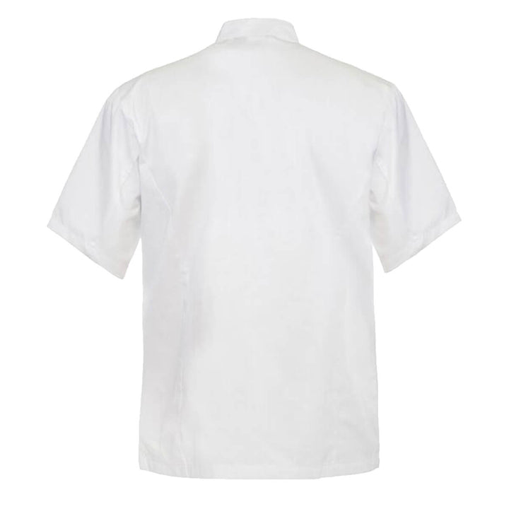 ChefsCraft CJ049 Chef Jacket - 155gsm Short Sleeve White Back