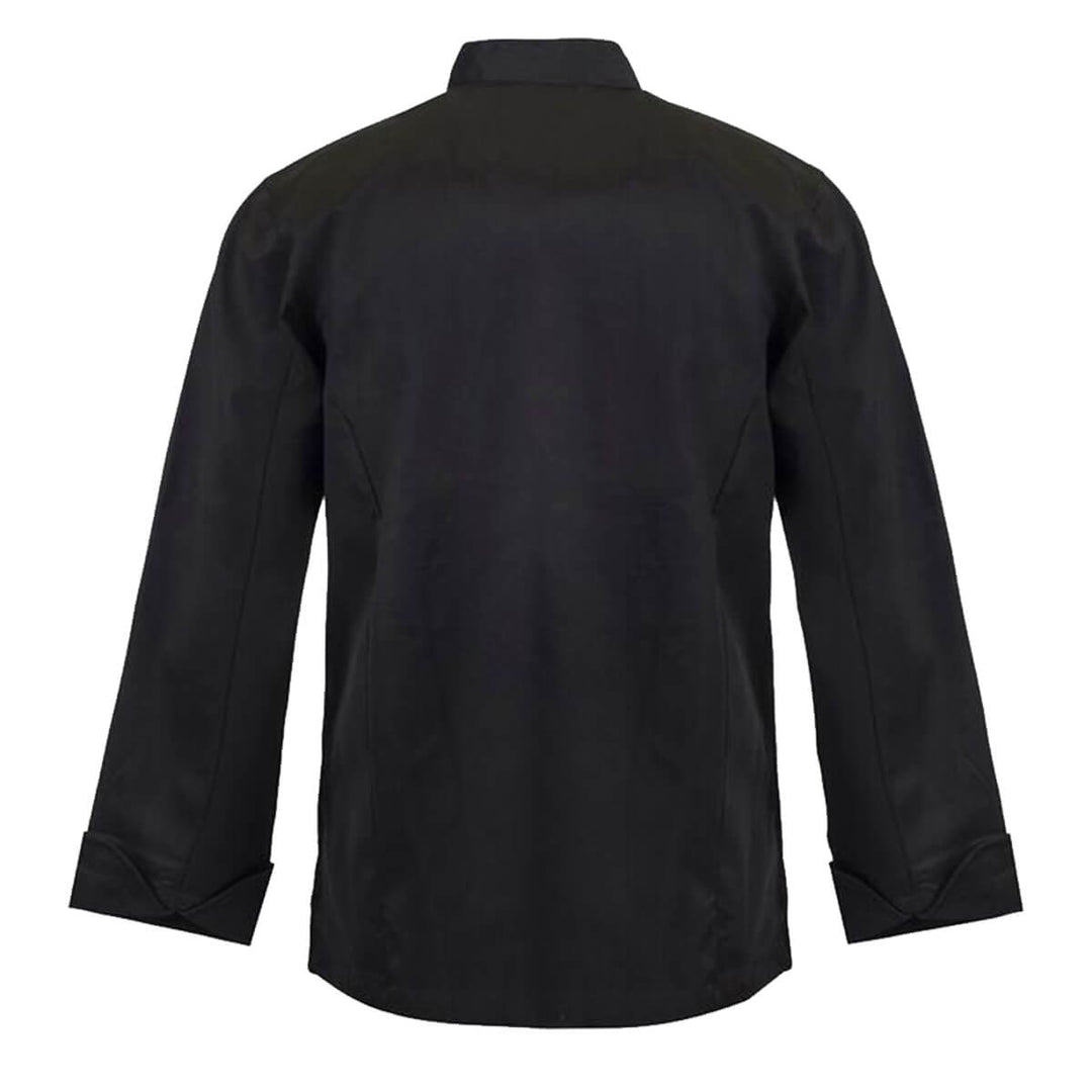 ChefsCraft CJ051 Exec Chef Jacket Light Long Sleeve Black Back