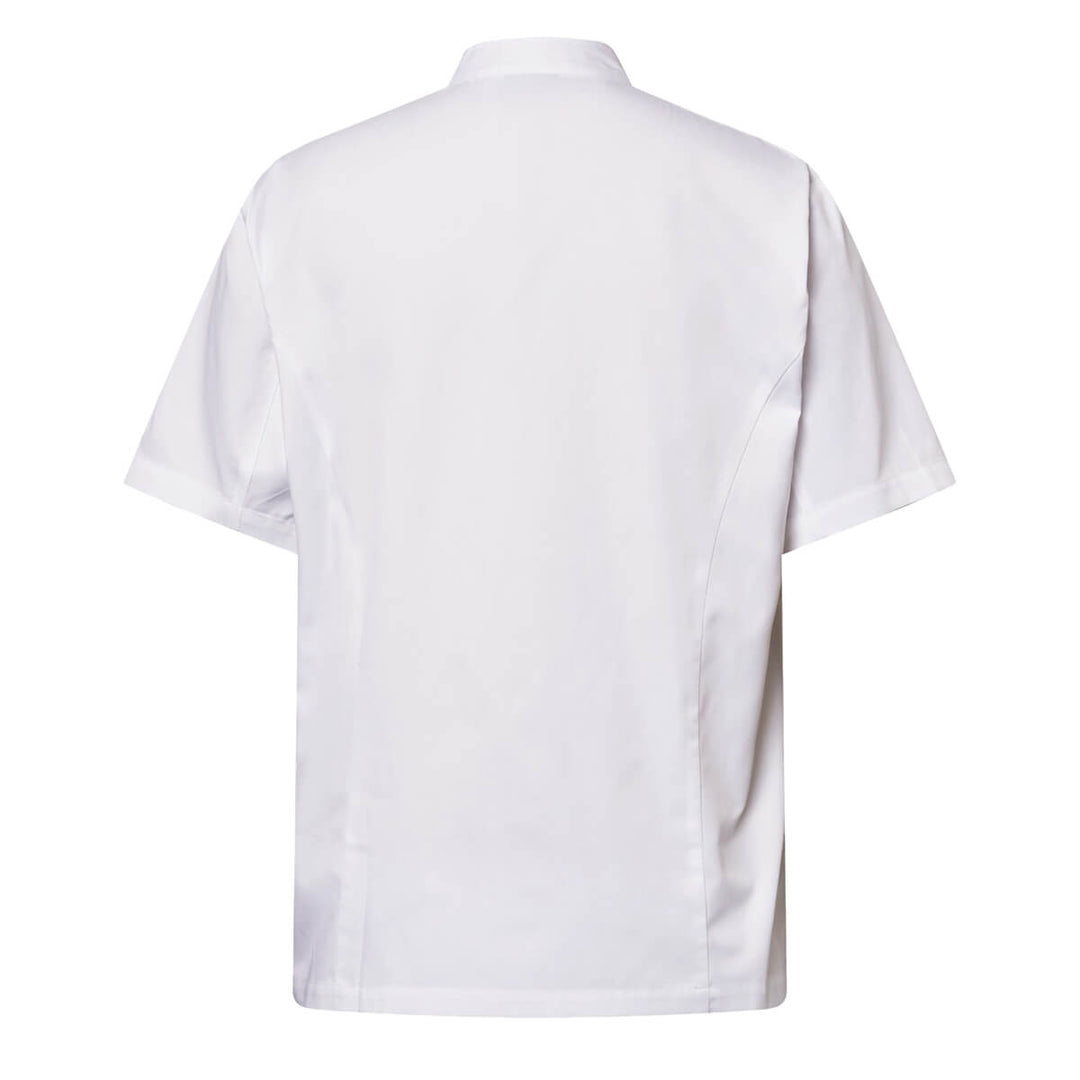 ChefsCraft CJ052 Exec Chef Jacket Light Short Sleeve White Back