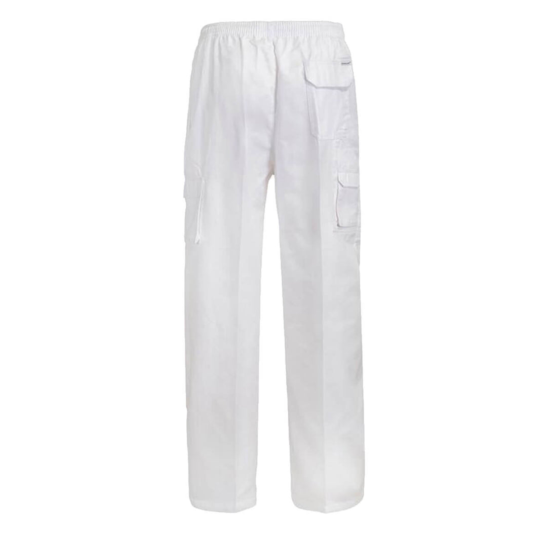 ChefsCraft CP055 Chefs Draw String Cargo Pant White Back