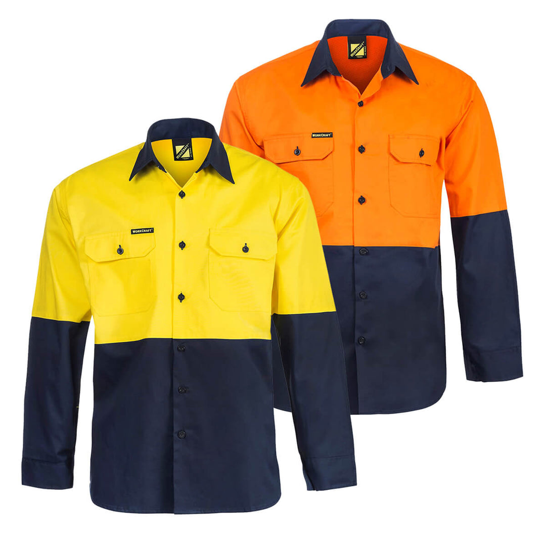 WorkCraft WS4247 Hi-Vis Lightweight Vented Shirt