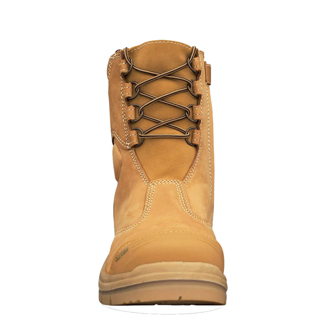 Oliver AT 55-385 Hi-Leg Lace Up Zip Side Rigger Boot Wheat Front