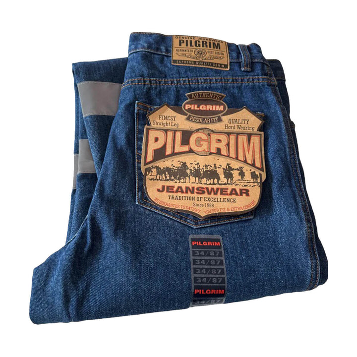 Pilgrim 1012 Taped Rigid Denim Jean - Regular Leg Tags