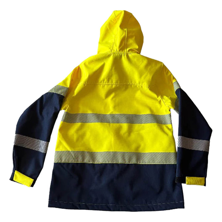 Pilgrim 4630 Mens Hi-Vis Full Zip Hooded Jacket Back