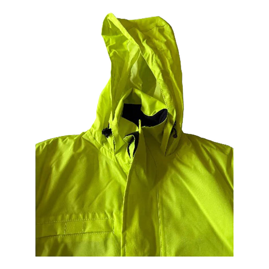 Pilgrim 4631 Mens Hi-Vis Taped Full Zip Jacket Hood