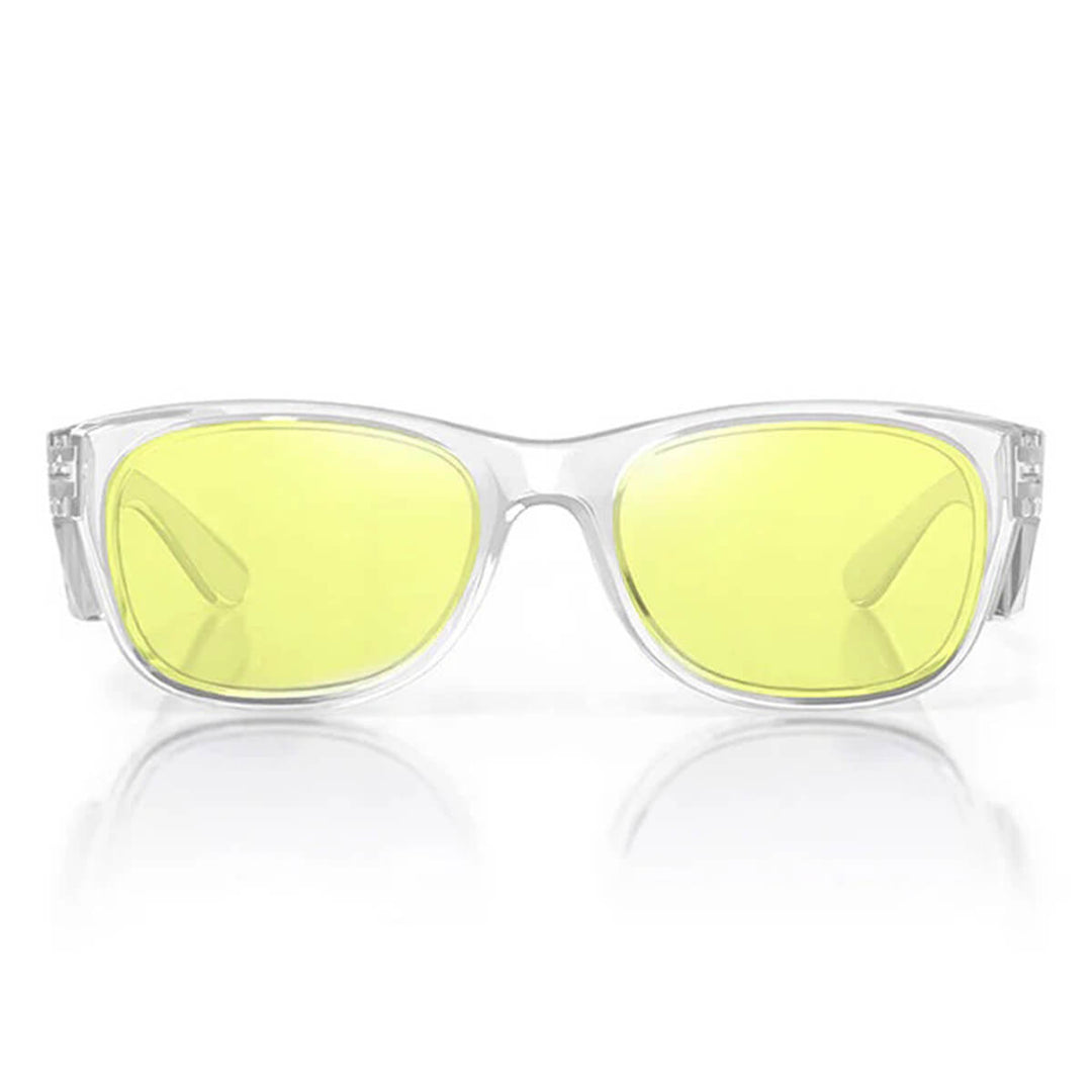 SafeStyle Classics Clear Frame Yellow Lens Front