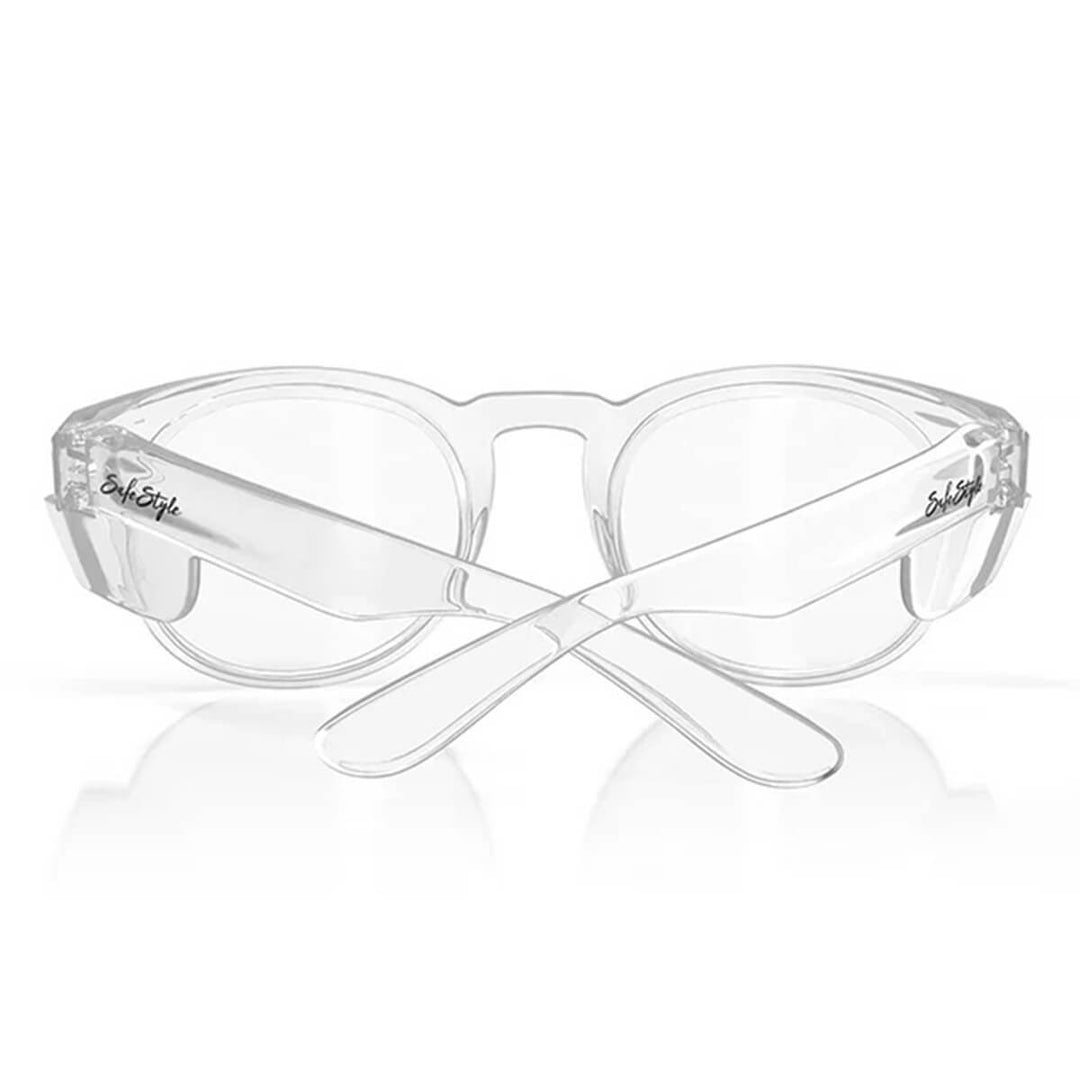 SafeStyle Cruisers Clear Frame Blue Light Blocking Lens Back