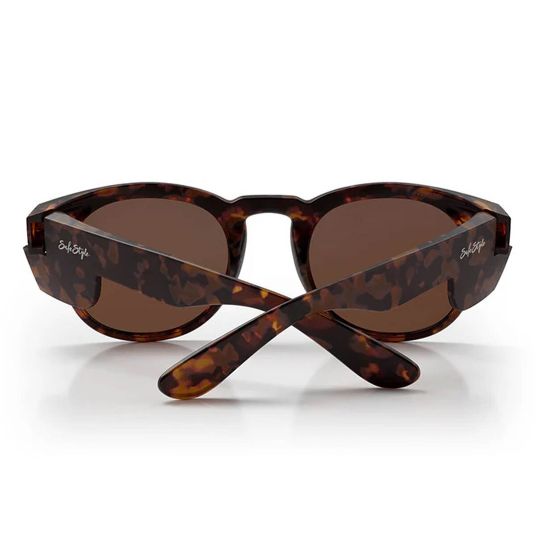 SafeStyle Cruisers Matte Brown Tort Frame Brown Polarised Lens Back