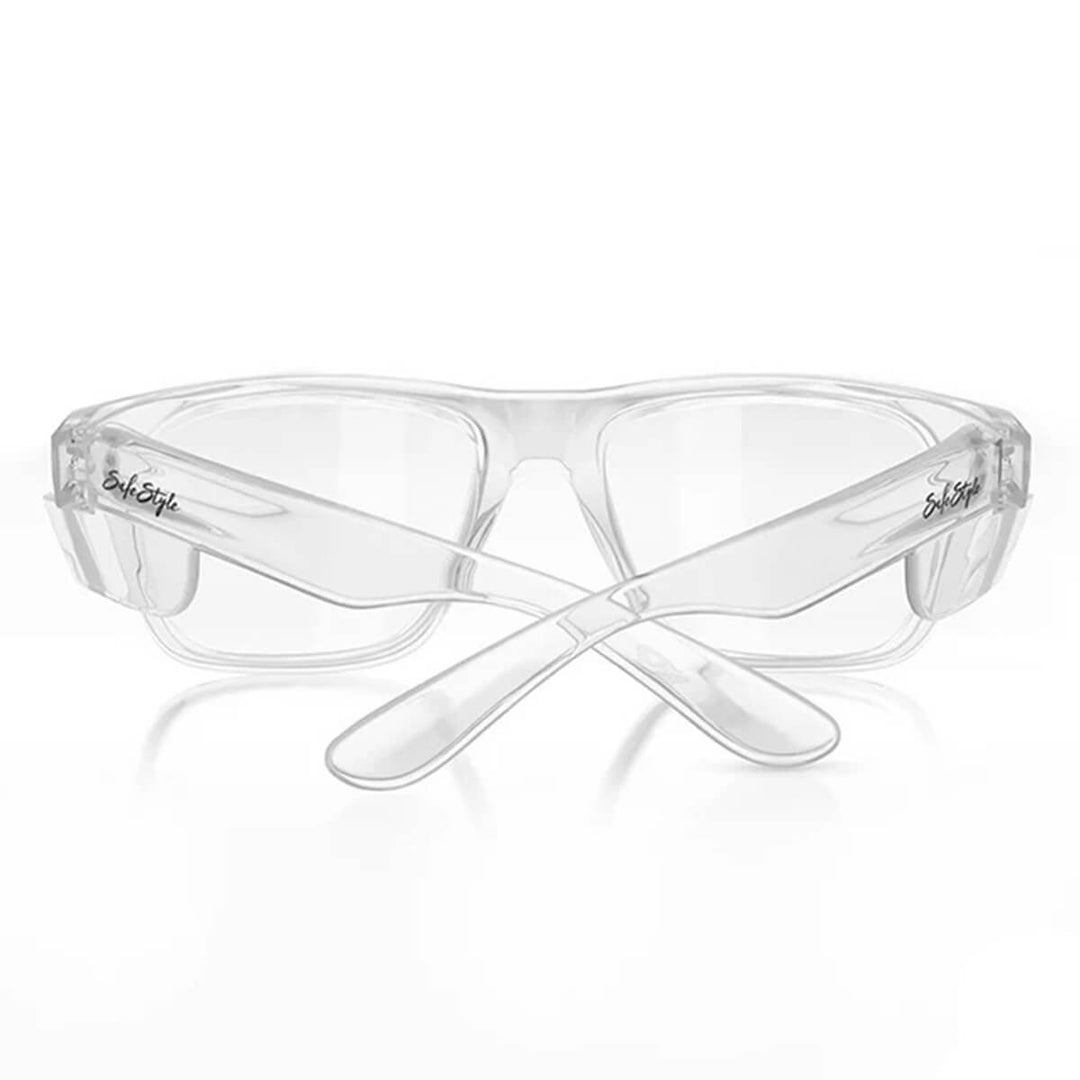 SafeStyle Fusions Clear Frame Blue Light Blocking Lens Back