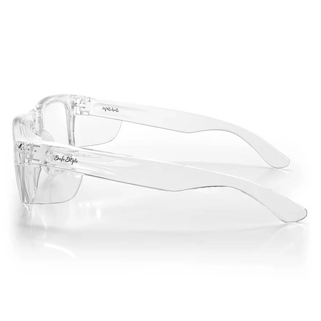 SafeStyle Fusions XL Clear Frame Clear Lens Side