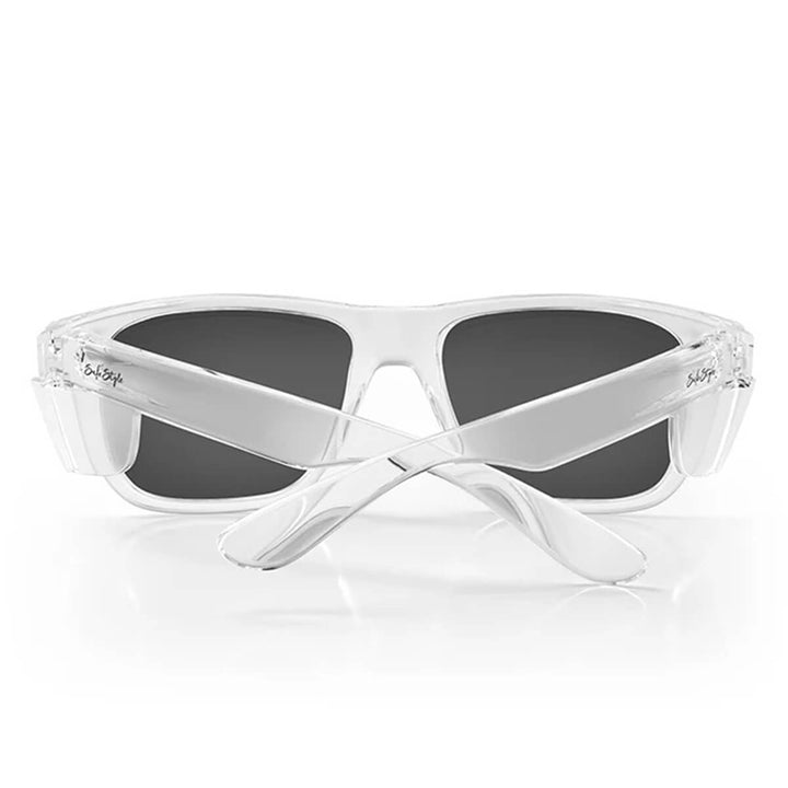 SafeStyle Fusions XL Clear Frame Polarised Lens Back