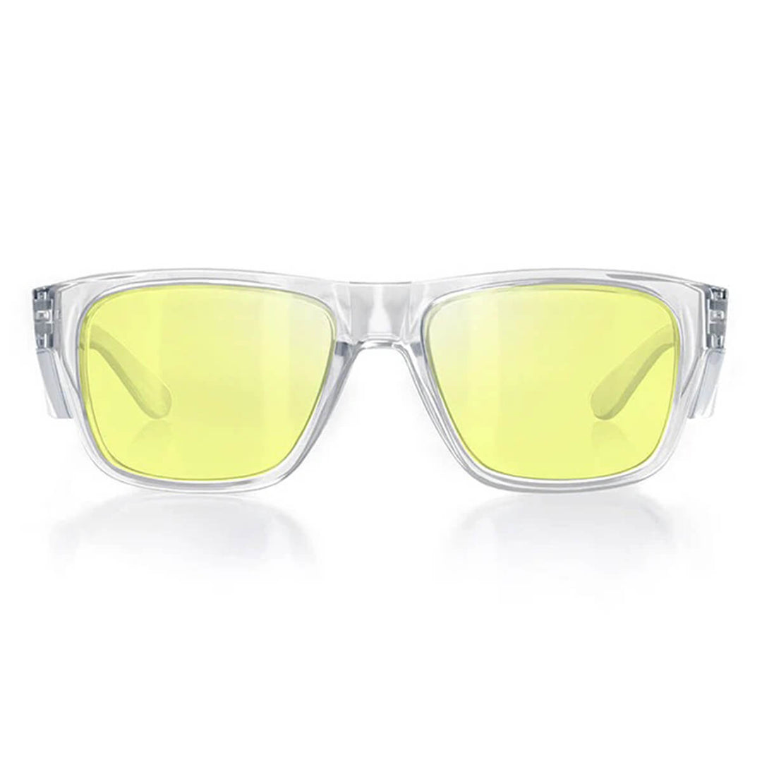 SafeStyle Fusions Clear Frame Yellow Lens Front