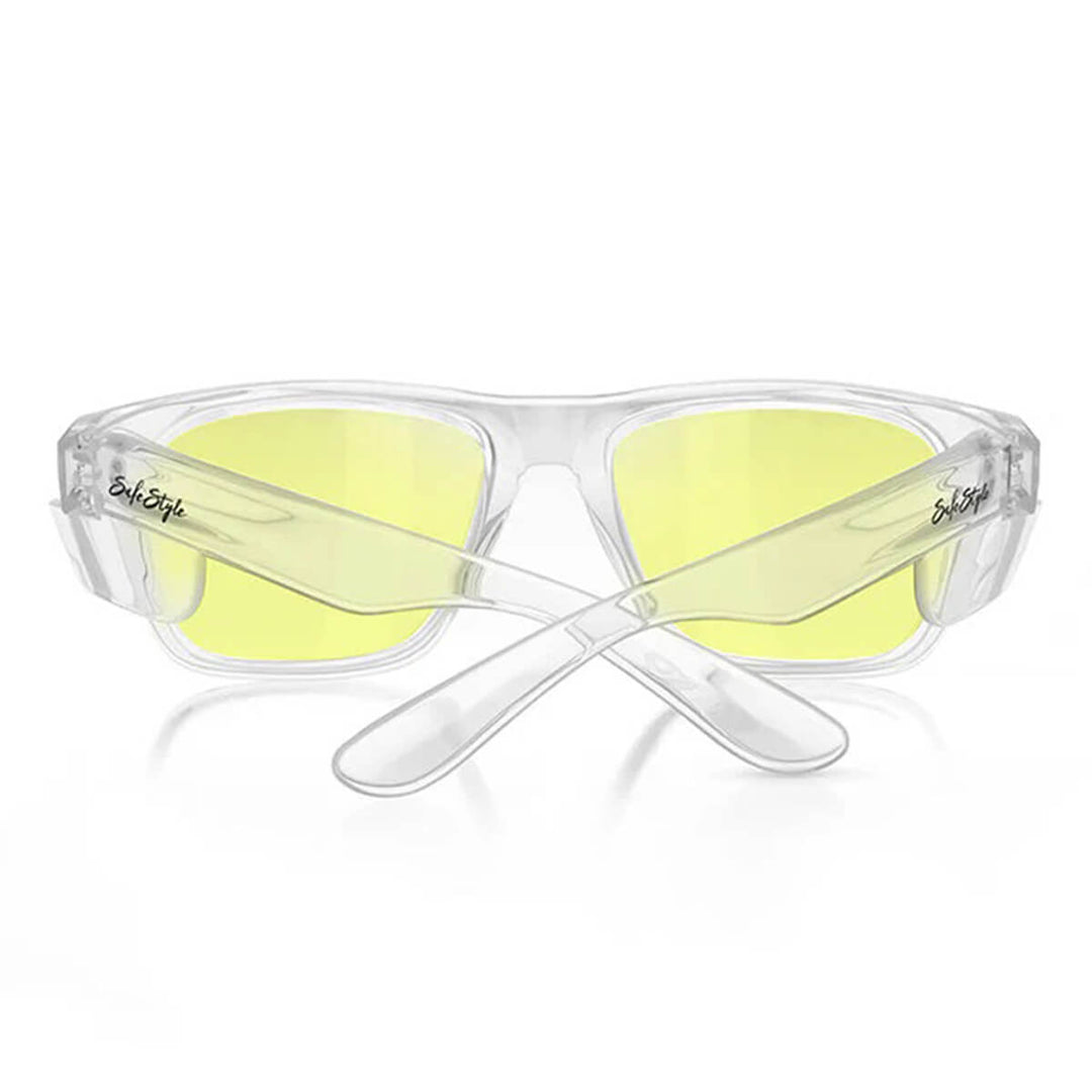 SafeStyle Fusions Clear Frame Yellow Lens Back