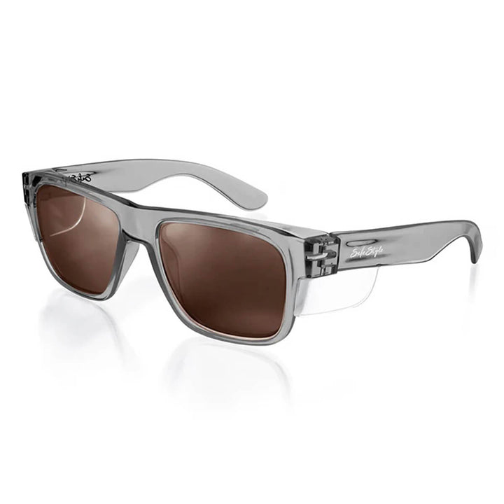 SafeStyle Fusions Graphite Frame Brown Polarised Lens