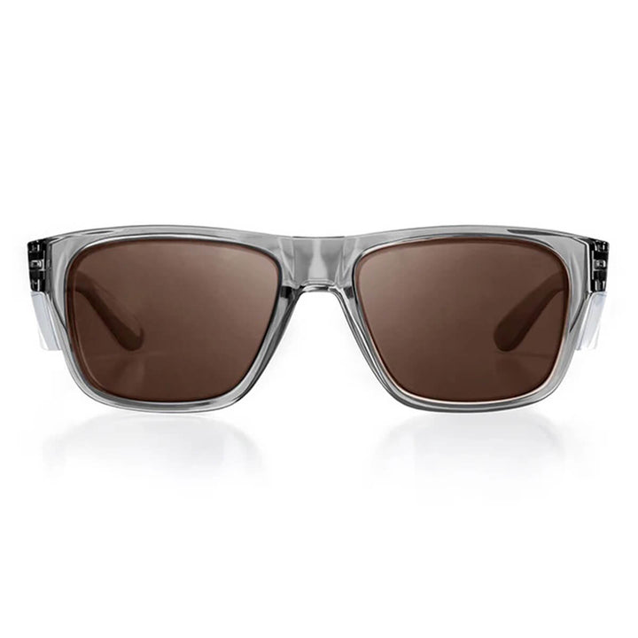 SafeStyle Fusions Graphite Frame Brown Polarised Lens Front