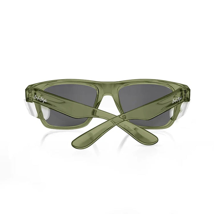 SafeStyle Fusions Green Frame Polarised Lens Back