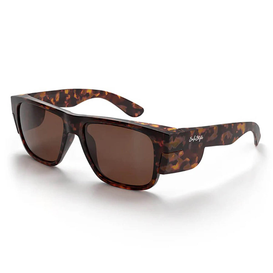 SafeStyle Fusions Matte Brown Tort Frame Brown Polarised Lens