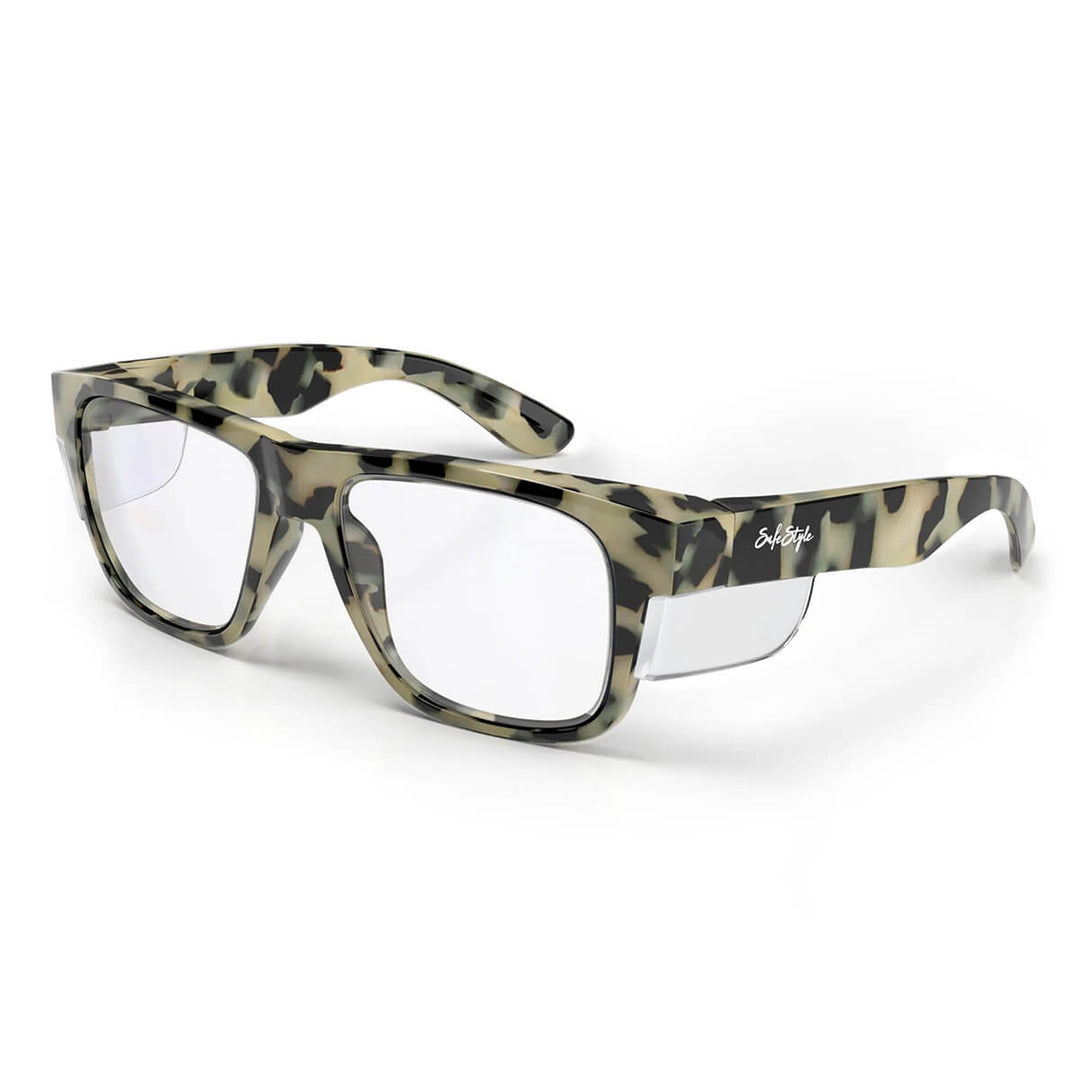 SafeStyle Fusions Milky Tort Frame Clear Lens