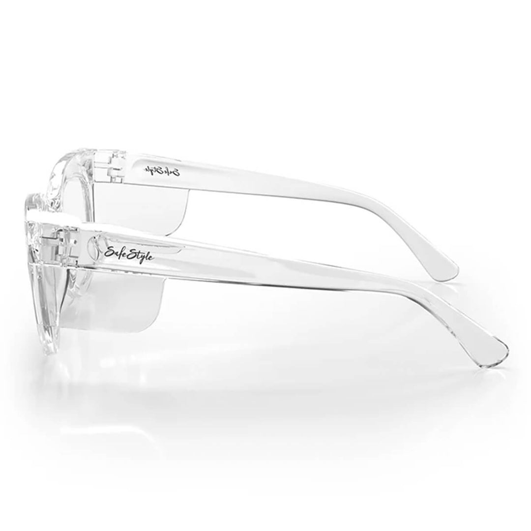 SafeStyle Harps Clear Frame Clear Lens Side